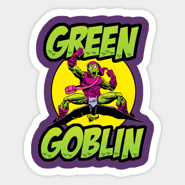 The Green Goblin Sticker by MikeBock